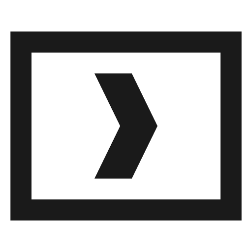 Media video icon, solid style, from NRK Core Icons