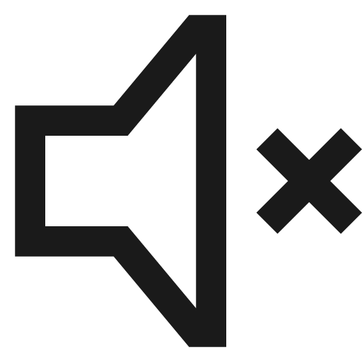 Media volume muted icon, solid style, from NRK Core Icons