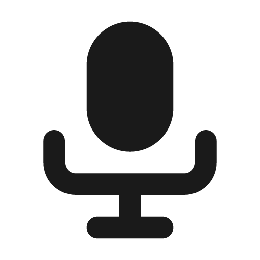 Microphone solid expressive icon, solid style, from NRK Core Icons