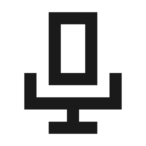 Microphone icon, solid style, from NRK Core Icons