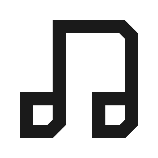Music notes icon, solid style, from NRK Core Icons
