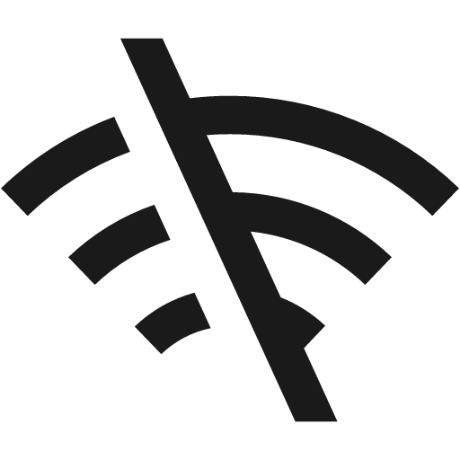 Offline icon, solid style, from NRK Core Icons