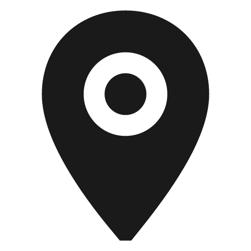 Pin solid icon, filled style, from NRK Core Icons