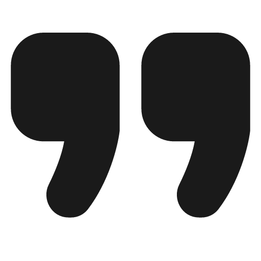 Quote expressive icon, solid style, from NRK Core Icons