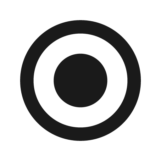 Radio button checked icon, solid style, from NRK Core Icons