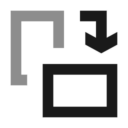 Rectangle portrait to landscape icon, solid style, from NRK Core Icons