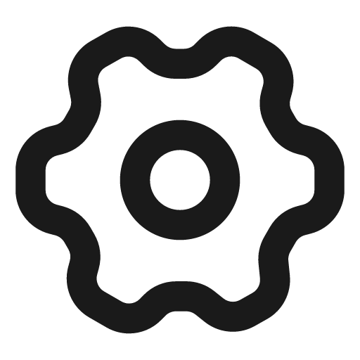 Settings expressive icon, solid style, from NRK Core Icons