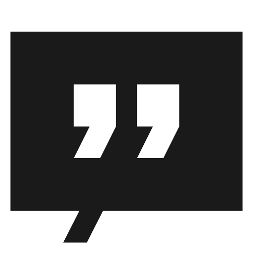 Speech bubble quote solid icon, filled style, from NRK Core Icons