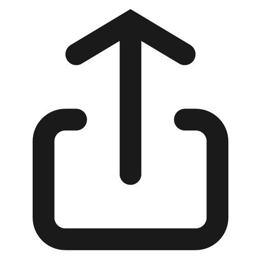 Square and arrow up expressive icon, solid style, from NRK Core Icons