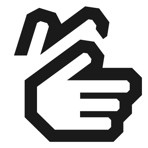 Tilgjengelighet tegnspraak icon, solid style, from NRK Core Icons