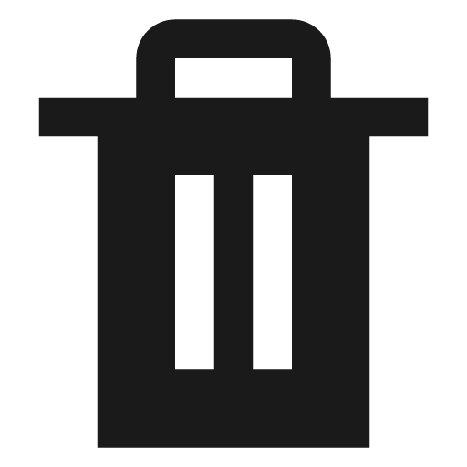 Trash active icon, solid style, from NRK Core Icons