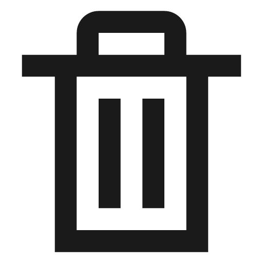 Trash icon, solid style, from NRK Core Icons
