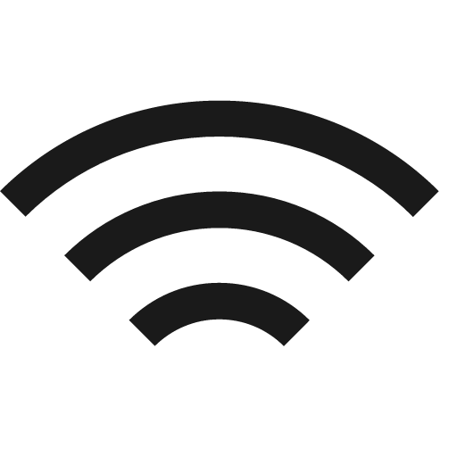 Wifi icon, solid style, from NRK Core Icons