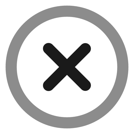 Xmark circle checked expressive icon, solid style, from NRK Core Icons
