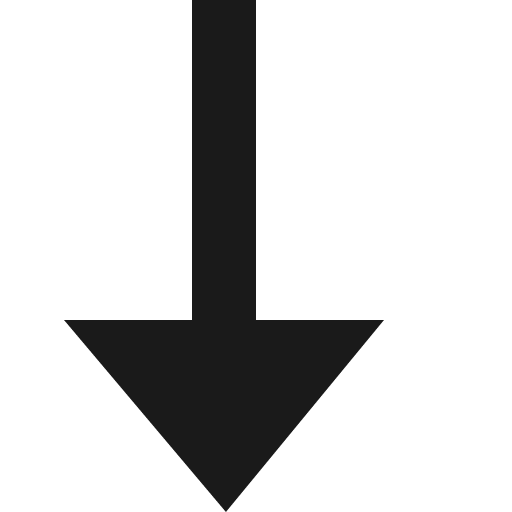 Arrow bottom icon, solid style, from Open Iconic