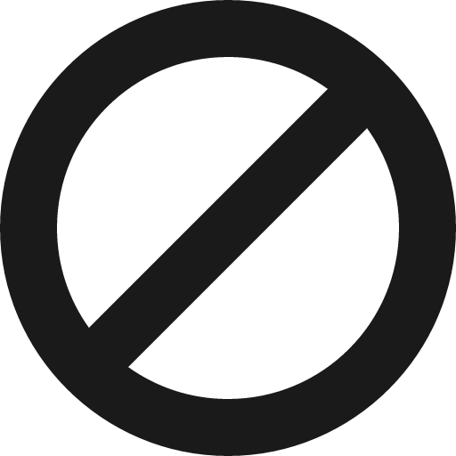 Ban icon, solid style, from Open Iconic