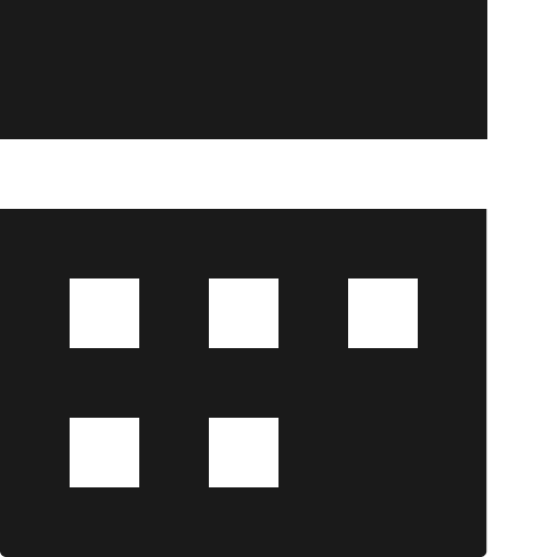 Calendar icon, solid style, from Open Iconic