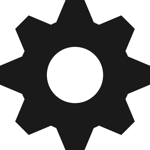 Cog icon, solid style, from Open Iconic