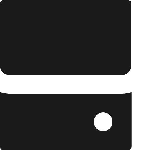 Hard drive icon, solid style, from Open Iconic