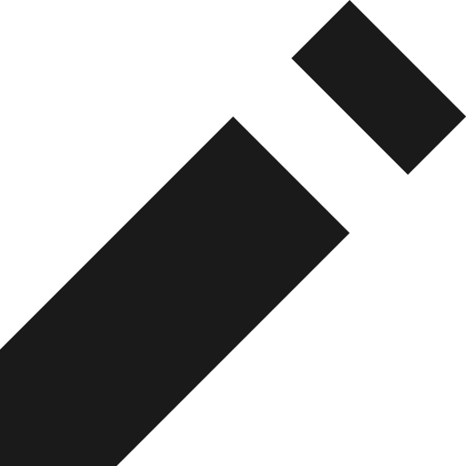 Pencil icon, solid style, from Open Iconic