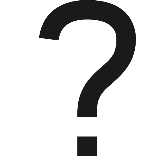 Question mark icon, solid style, from Open Iconic