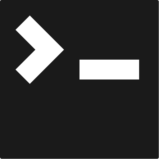 Terminal icon, solid style, from Open Iconic