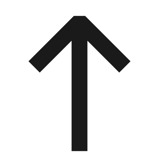 Arrow up icon, solid style, from OOUI