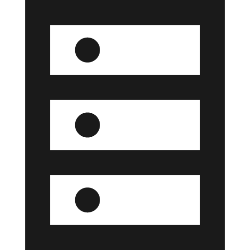 Database icon, solid style, from OOUI