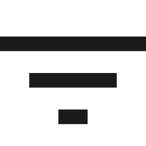 Filter icon, solid style, from OOUI