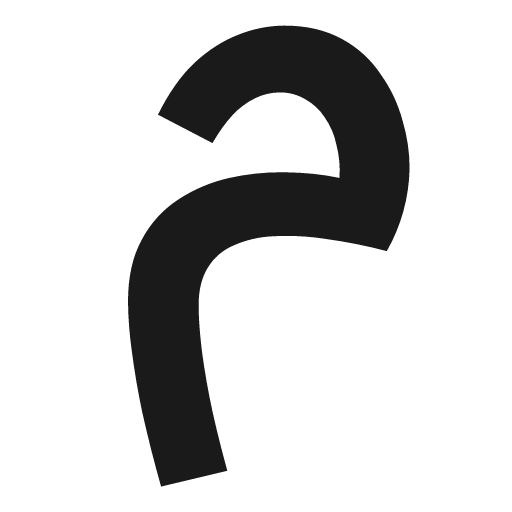 Italic arab meem icon, solid style, from OOUI