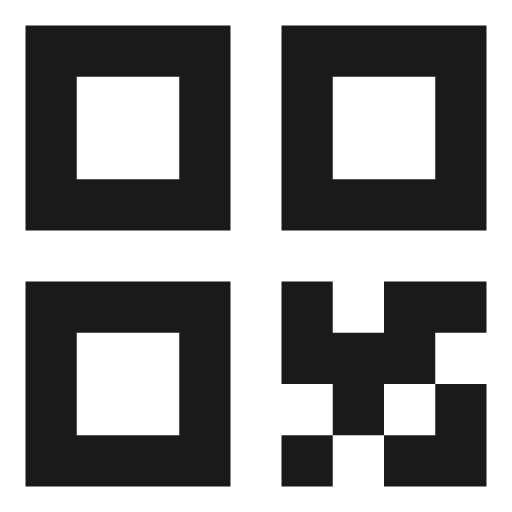 Qr code icon, solid style, from OOUI