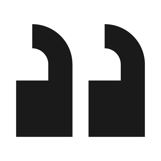 Quotes rtl icon, solid style, from OOUI