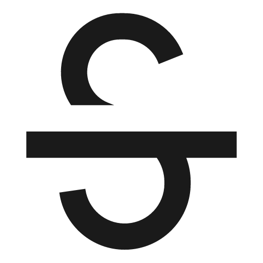 Strikethrough s icon, solid style, from OOUI