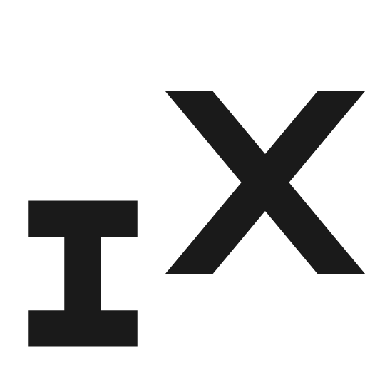 Subscript rtl icon, solid style, from OOUI