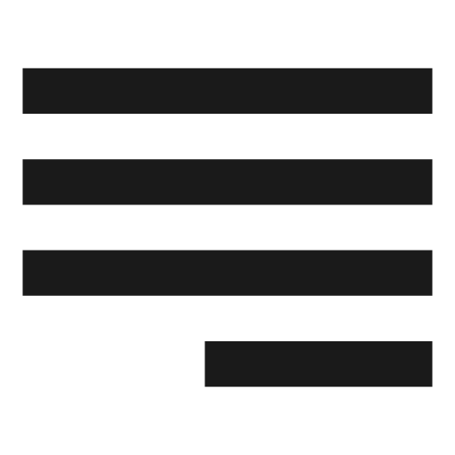 Text flow rtl icon, solid style, from OOUI