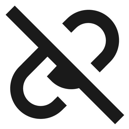 Un link icon, solid style, from OOUI