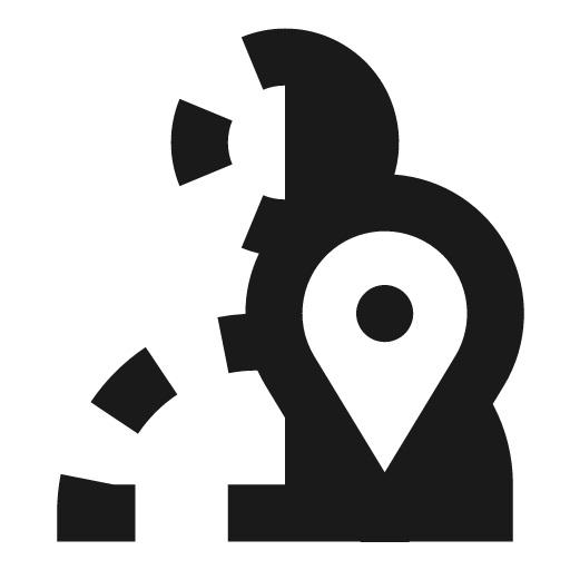 User temporary location ltr icon, solid style, from OOUI