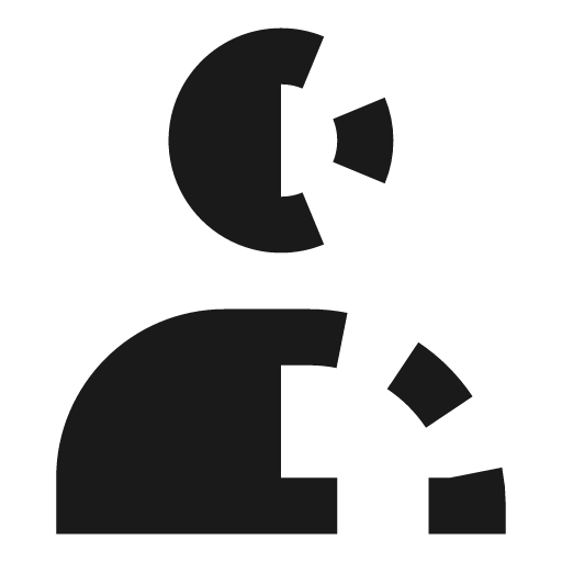 User temporary rtl icon, solid style, from OOUI