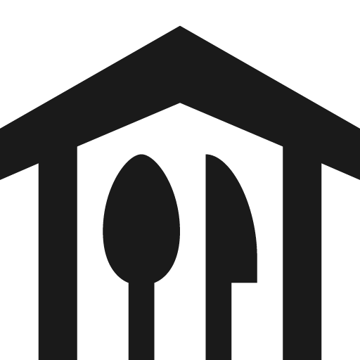 Alpine hut 14 icon, solid style, from OSM Icons