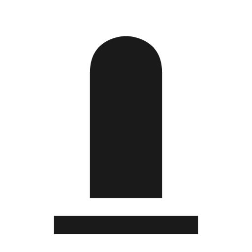 Bollard 14 icon, solid style, from OSM Icons