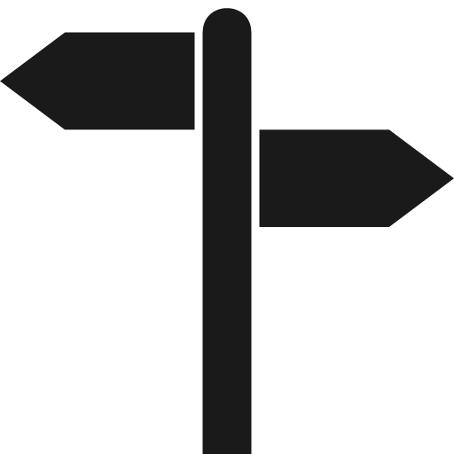 Guidepost 14 icon, solid style, from OSM Icons