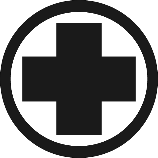 Hospital 14 icon, solid style, from OSM Icons