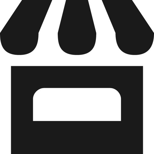 Kiosk 14 icon, solid style, from OSM Icons