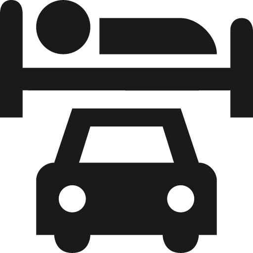 Motel 14 icon, solid style, from OSM Icons