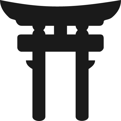 Shintoist 14 icon, solid style, from OSM Icons