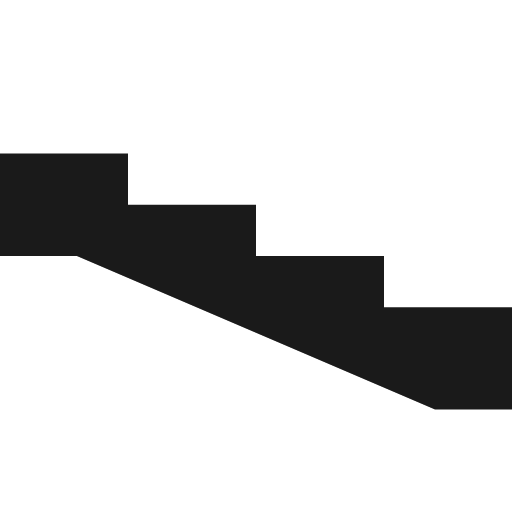Steps 10 icon, solid style, from OSM Icons
