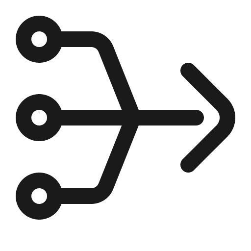 Aggregate icon, solid style, from OpenSearch UI