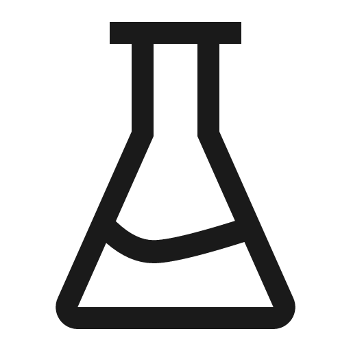 Beaker icon, solid style, from OpenSearch UI