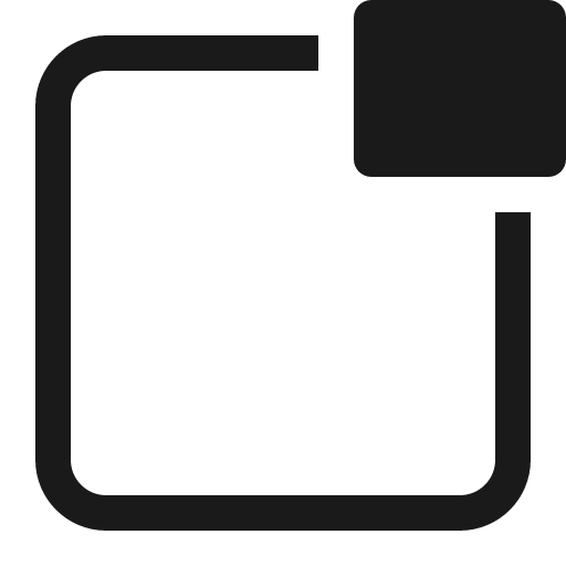 Docked detached icon, solid style, from OpenSearch UI