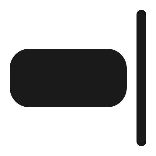 Editor item align right icon, solid style, from OpenSearch UI